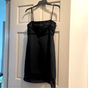 Gorgeous Black Mini Dress with Velvet size 4